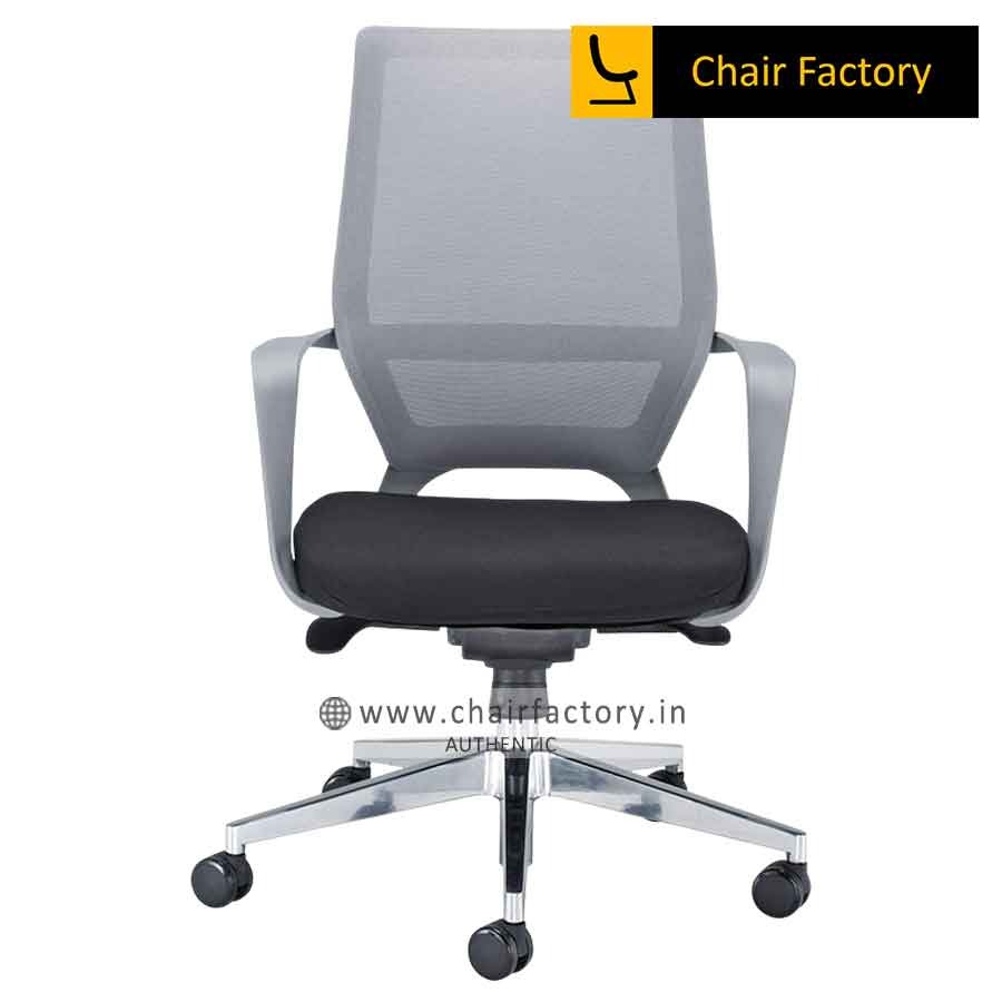 Focus White Mid Back Computer Office Chair 